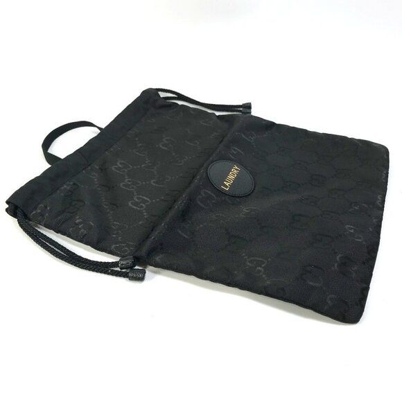GUCCI 674247 GG laundry bag Off the grid Hand Bag Nylon Black Unused - Picture 11 of 12